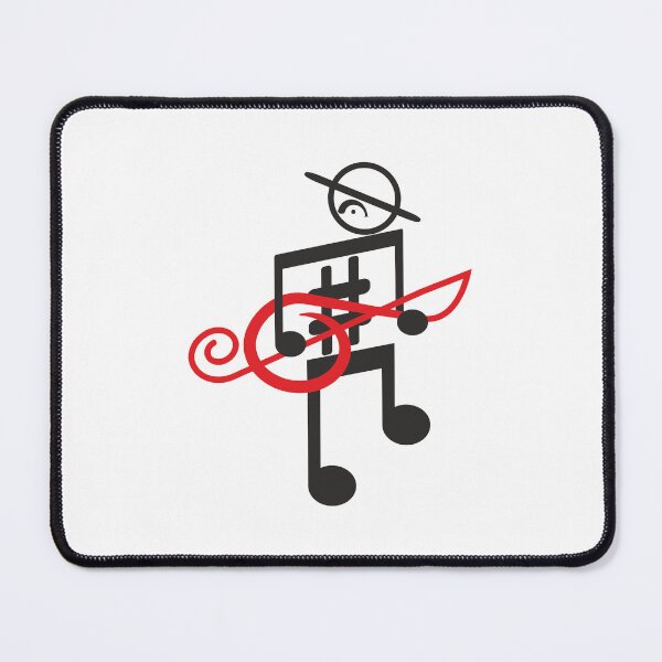 Item preview, Musical Note Man (black red print) designed and sold by Aceofspace3000.