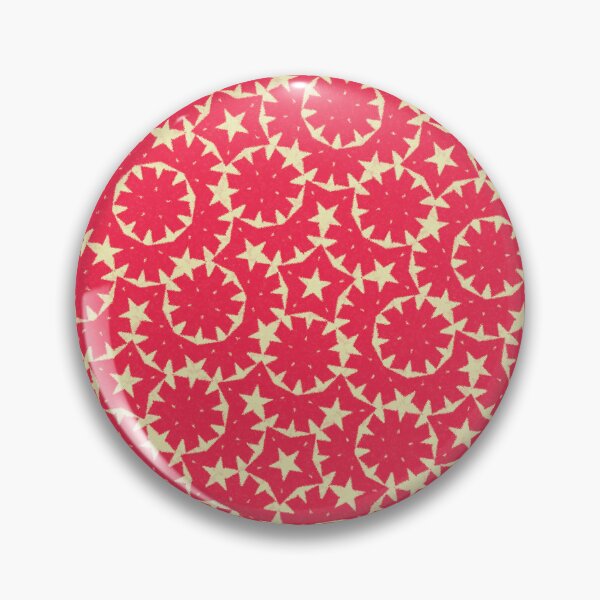 Item preview, Stars Circles and Flowers Red Pattern designed and sold by memendesign.