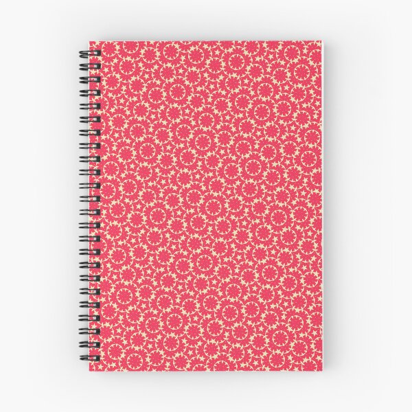 Item preview, Stars Circles and Flowers Red Pattern designed and sold by memendesign.