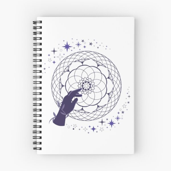 Item preview, Sacred Cosmic Touch – Mystical Hand & Geometry Universe Design designed and sold by CreativeDazzleStudio.