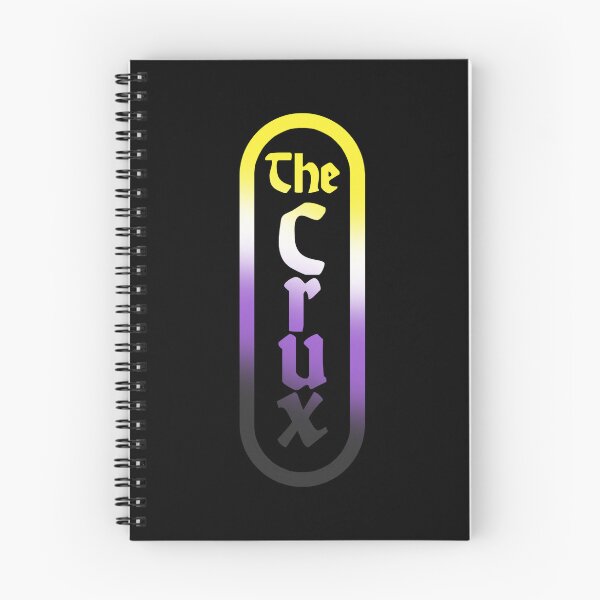 Item preview, the crux djo logo non binary transparent sticker designed and sold by rilesweir.