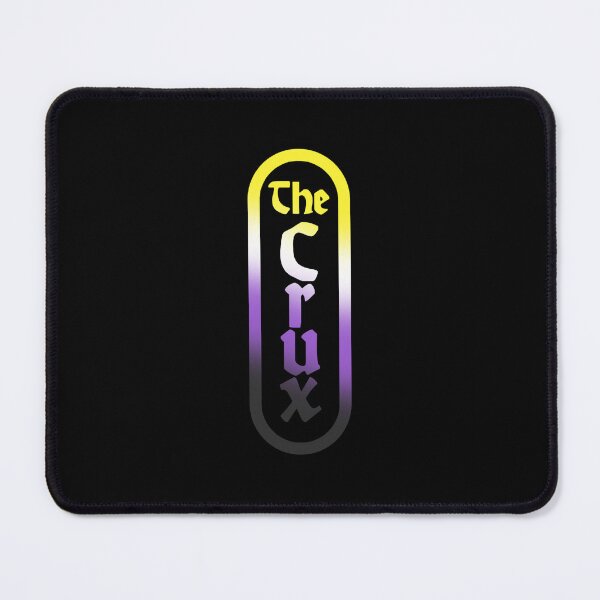Item preview, the crux djo logo non binary transparent sticker designed and sold by rilesweir.