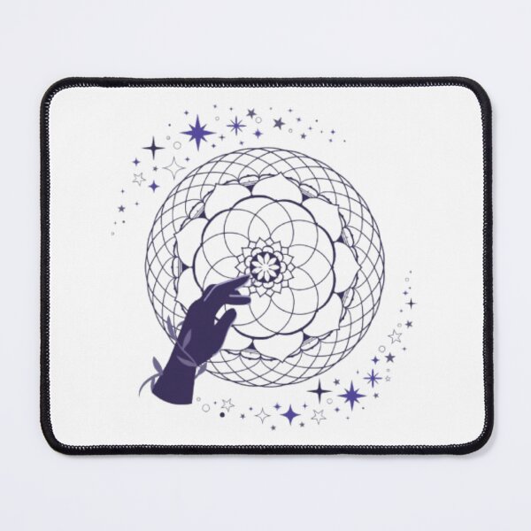 Item preview, Sacred Cosmic Touch – Mystical Hand & Geometry Universe Design designed and sold by CreativeDazzleStudio.