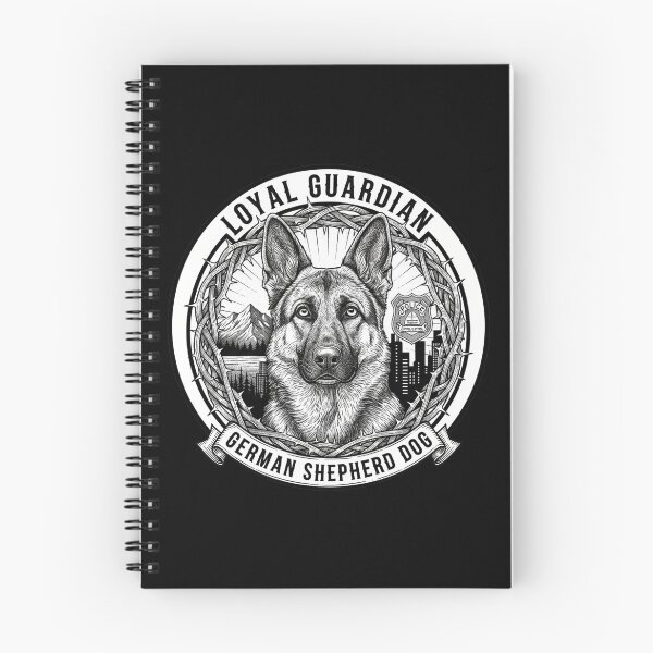 Item preview, Monochrome German Shepherd – Police Dog Style designed and sold by BK-Fishing.