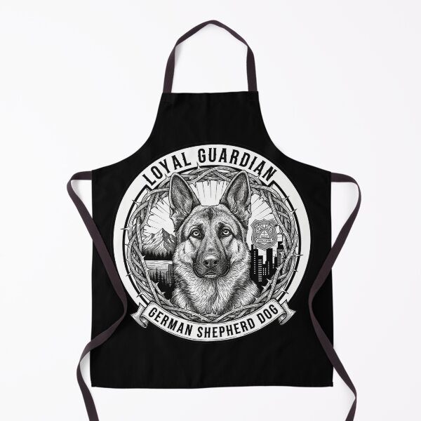 Item preview, Monochrome German Shepherd – Police Dog Style designed and sold by BK-Fishing.
