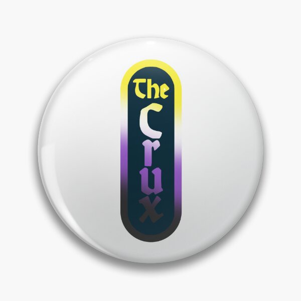 Item preview, the crux djo logo non binary flag colors designed and sold by rilesweir.