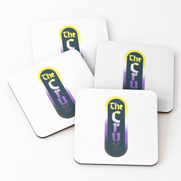 Item preview, the crux djo logo non binary flag colors designed and sold by rilesweir.
