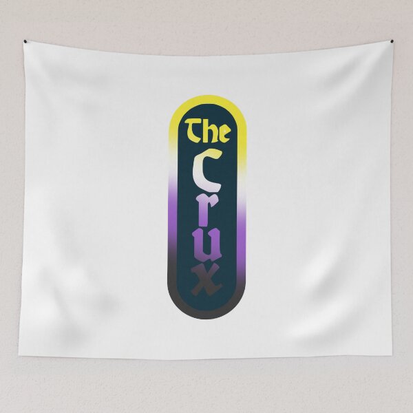 Item preview, the crux djo logo non binary flag colors designed and sold by rilesweir.