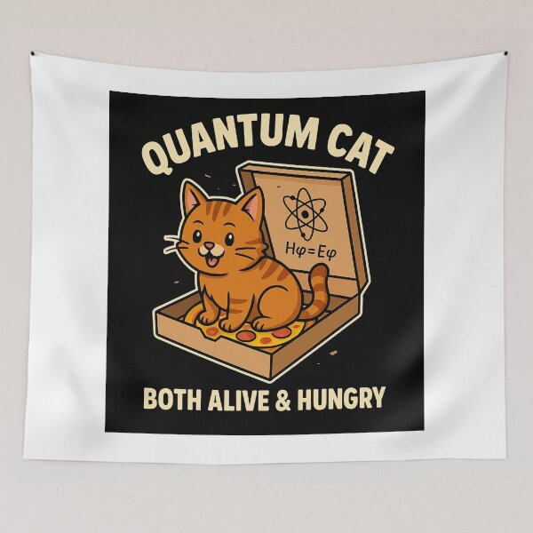 Item preview, Quantum Cat – Both Alive & Hungry designed and sold by JOANNASKAH.