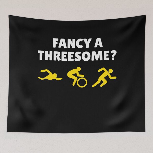 Item preview, Triathlete Fancy A Threesome Funny Triathlon  	 designed and sold by kkpglcgjlsx78.