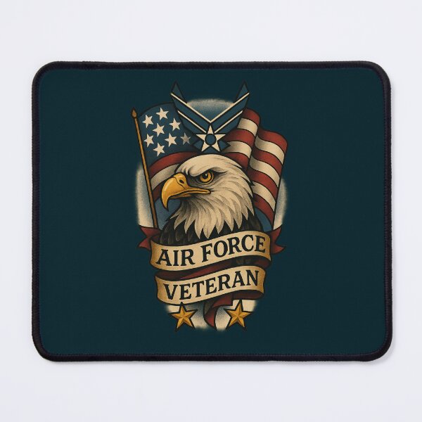 Item preview, Air Force Veteran Eagle Emblem – Patriotic Military Pride Design designed and sold by getpressedshirt.