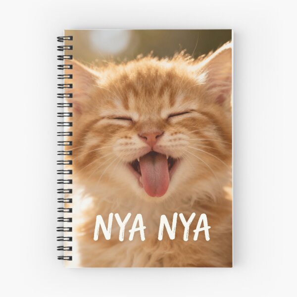 Item preview, Nya Nya Cat – Cute Ginger Cat Meme designed and sold by BrokenBunnie.