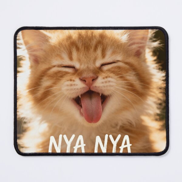 Item preview, Nya Nya Cat – Cute Ginger Cat Meme designed and sold by BrokenBunnie.