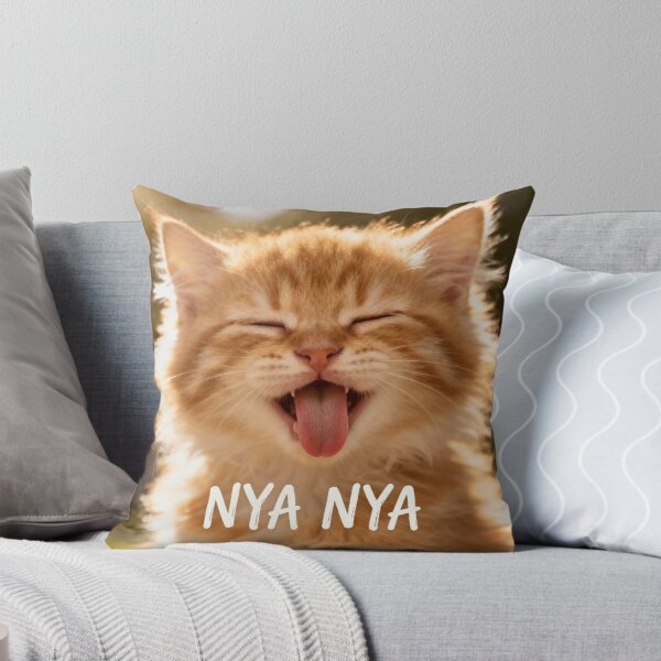 Item preview, Nya Nya Cat – Cute Ginger Cat Meme designed and sold by BrokenBunnie.