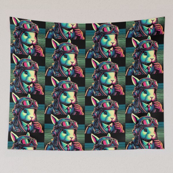 Item preview, Cute pilot bunny  designed and sold by Dogandesighn.