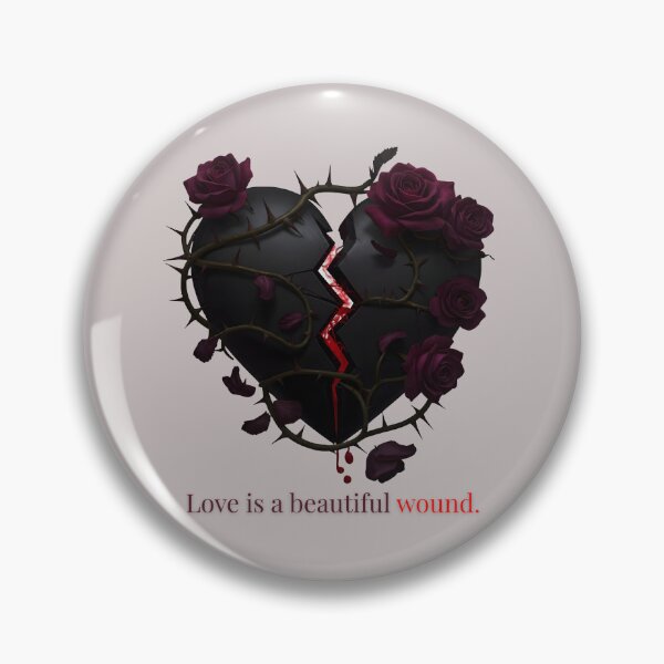 Item preview, Gothic Heart "Love is a beautiful wound." | Dark Romance, Emo Art designed and sold by EnigmaticGoth.
