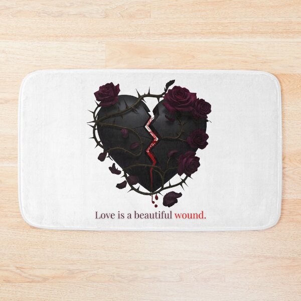 Item preview, Gothic Heart "Love is a beautiful wound." | Dark Romance, Emo Art designed and sold by EnigmaticGoth.