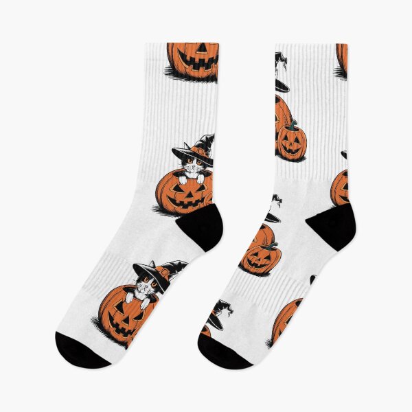 Item preview, Halloween Cat Spooky Vibes Witch Cat In Pumpkins  designed and sold by SOUFIANE1991.