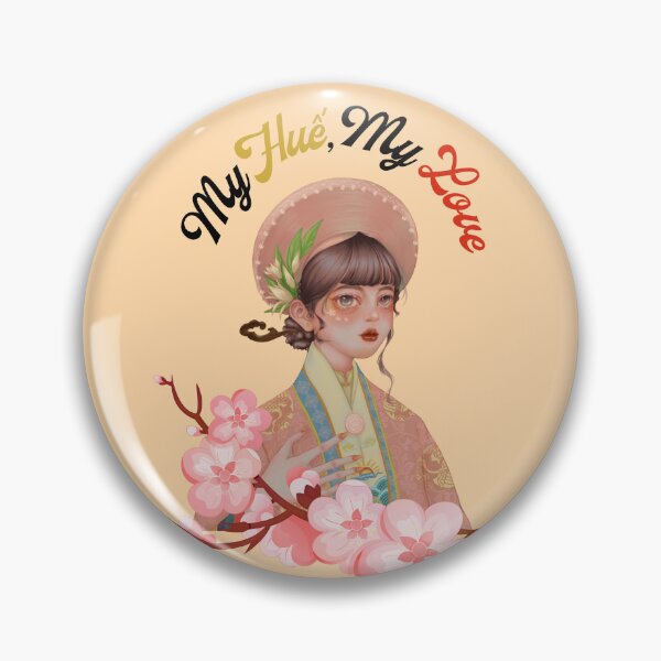 Item preview, Royal Hue Girl in Pink Nhat Binh with Blossoms designed and sold by RosalinesEyes.