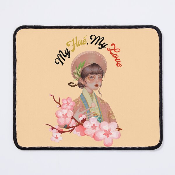 Item preview, Royal Hue Girl in Pink Nhat Binh with Blossoms designed and sold by RosalinesEyes.