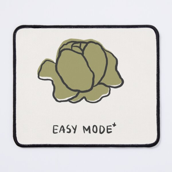 Item preview, Easy Mode – Cabbage Head, No Thoughts Design designed and sold by AusraB.