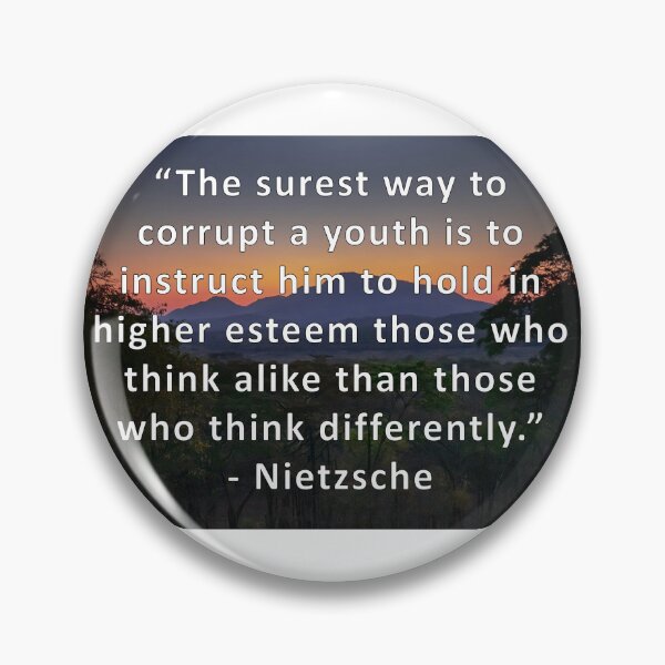 Item preview, Nietzsche quote about youth designed and sold by anythingbutbroicism.