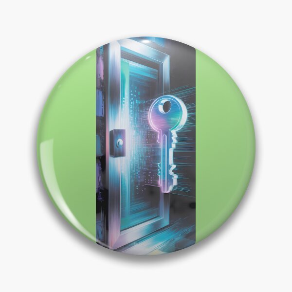 Item preview, Neon Key Doorway Abstract Art By Merch, Limited Edition designed and sold by COOPERFRINK.