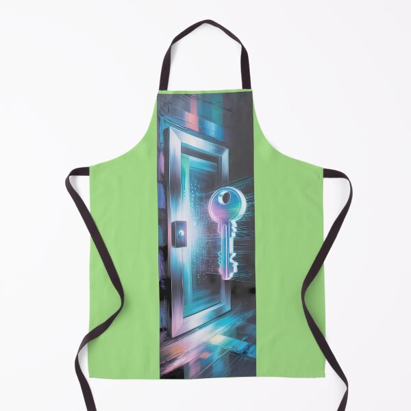 Item preview, Neon Key Doorway Abstract Art By Merch, Limited Edition designed and sold by COOPERFRINK.