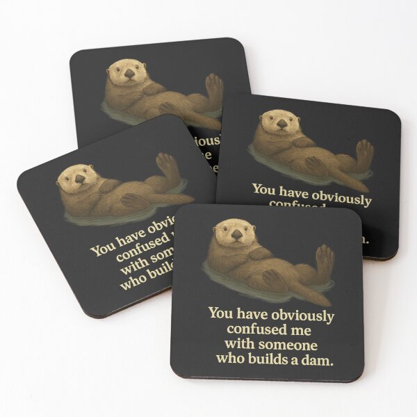 Item preview, Funny Otter Pun – Obviously Confused With Someone Who Builds a Dam designed and sold by Adverity.