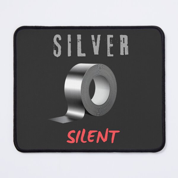 Item preview, duck tape, Silver Silent Shirt – Duct Tape Funny Humor T-Shirt for Men & Women designed and sold by MoonLightFX.
