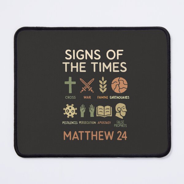 Item preview, Signs of the Times – Matthew 24 End Times Prophecy Design designed and sold by NaphDesigns.