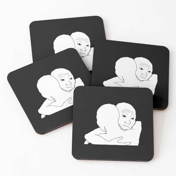 Item preview, Wojak Hug Feels Bad Man  	 designed and sold by aztbcoak98.