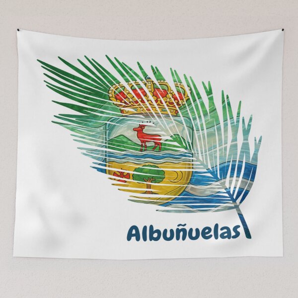 Item preview, Abstract Flag of Albuñuelas – Feather Shape Design designed and sold by ArteJorge48.