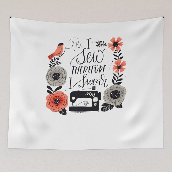 Item preview, I Sew Therefore I Swear  	 designed and sold by hrdngutte25.