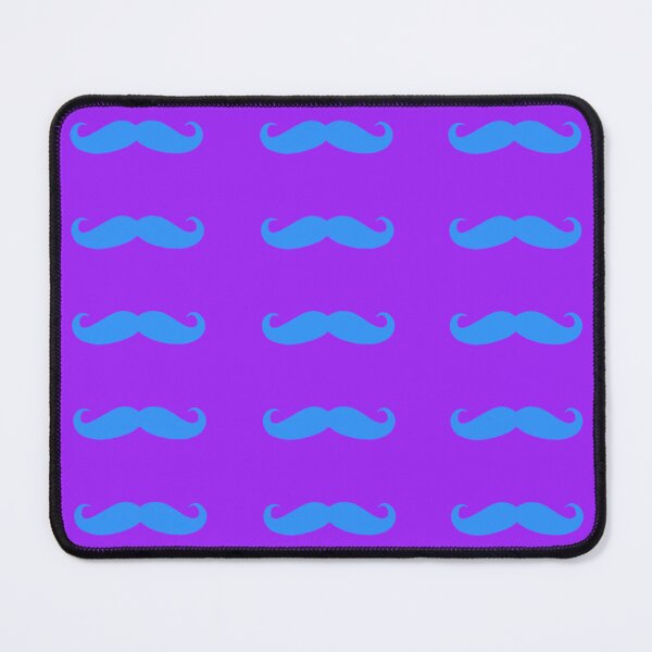 Item preview, purple and blue hipster mustache design  designed and sold by grxyv.