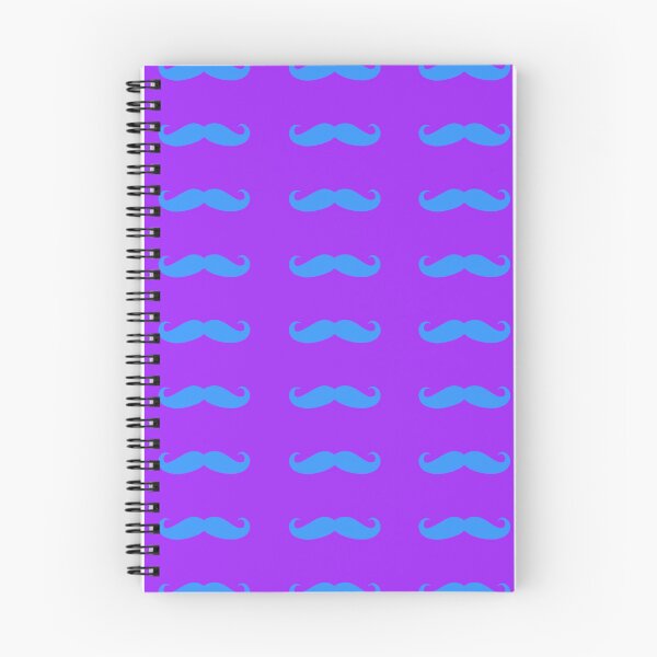 Item preview, purple and blue hipster mustache design  designed and sold by grxyv.