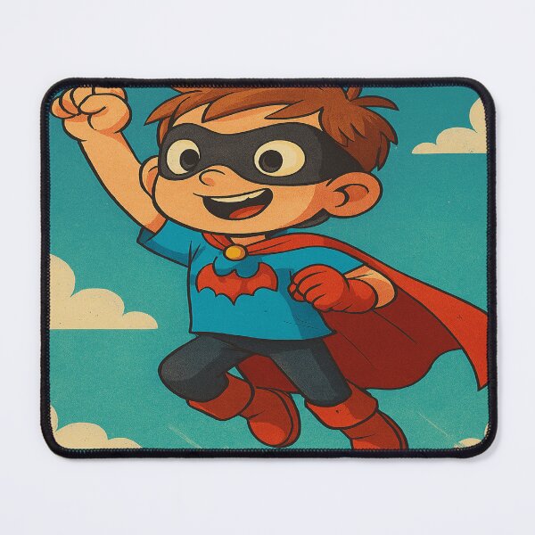 Item preview, Soaring Superkid – Flying Hero Cartoon Design designed and sold by ZeMa-JA.