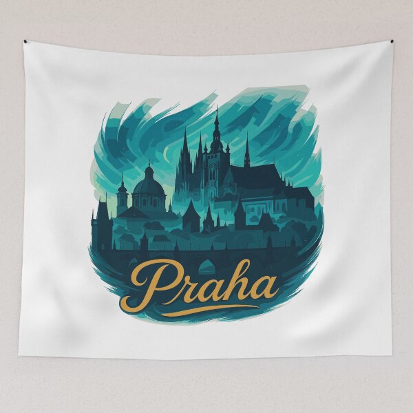 Item preview, Prague Praha capital Czech Republic maritime gift designed and sold by Pineapple-Tree.