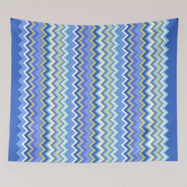 Item preview, Geometric Chevron Print - Navy, Blue and White designed and sold by IcArtsyOrigin8.
