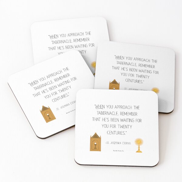 Item preview, St. Josemaria Escriva- Approaching the Tabernacle quote designed and sold by HavilahPrintsCo.