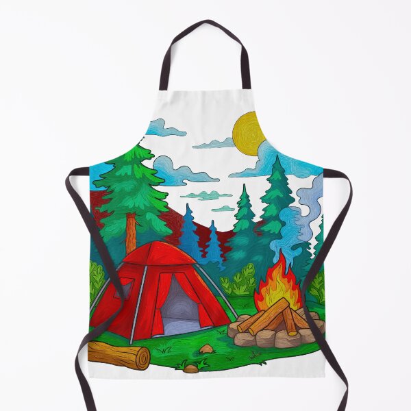 Item preview, Camping in Forest designed and sold by Anas Arts.