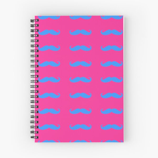 Item preview, pink and blue hipster mustache design  designed and sold by grxyv.