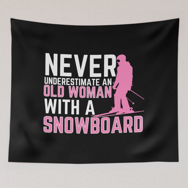 Item preview, 	x27;S Never Underestimate An Old 	 With A Snowboard, Funny Snowboard Event Classic T-Shir	 designed and sold by fkmynhsqx98.
