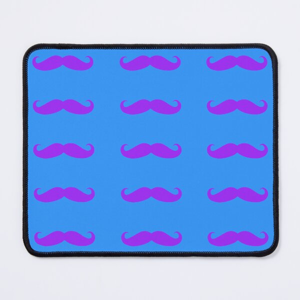 Item preview, blue and purple hipster mustache design  designed and sold by grxyv.