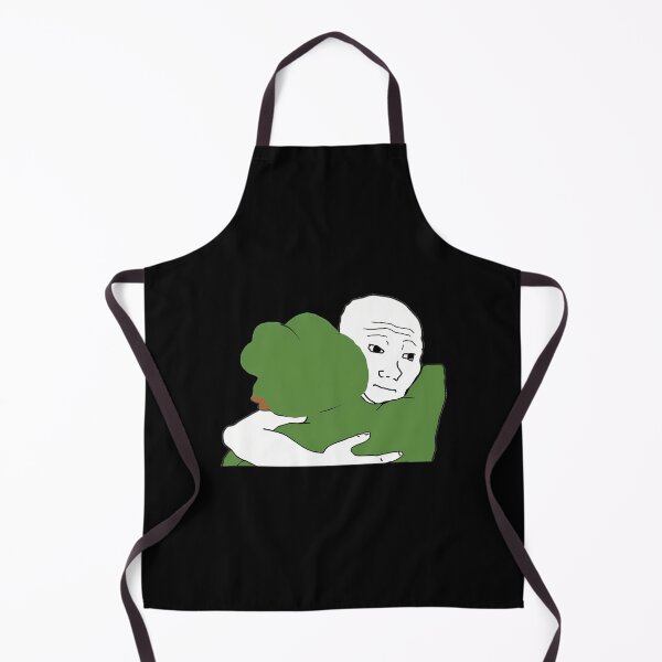 Item preview, Wojak Pepe Hug Meme designed and sold by aztbcoak98.