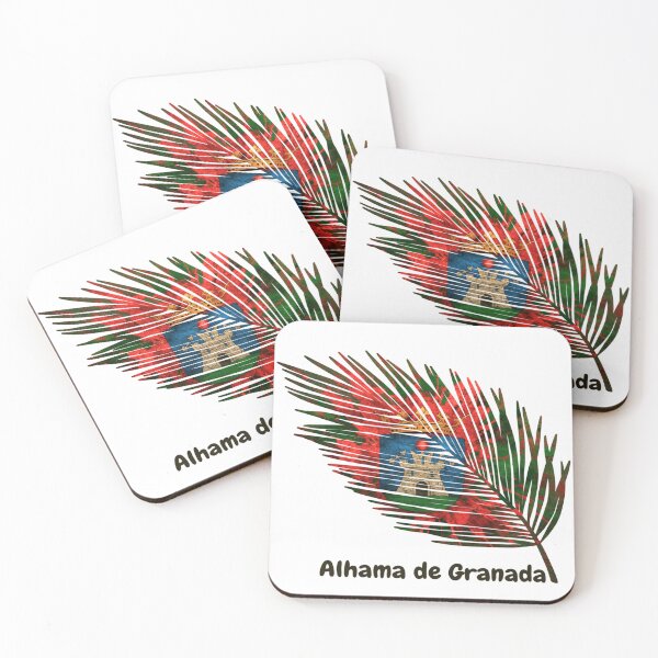 Item preview, Abstract Flag of Alhama de Granada – Feather Shape Design designed and sold by ArteJorge48.