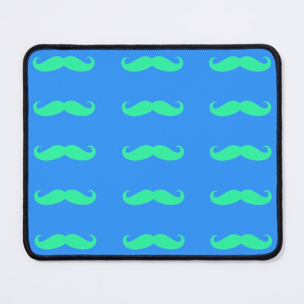 Item preview, blue and green hipster mustache design  designed and sold by grxyv.
