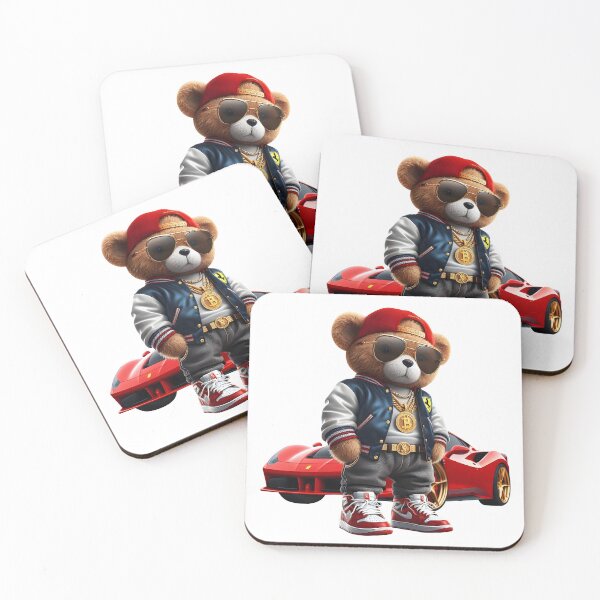 Item preview, Luxury Teddy Bear Red Car designed and sold by expressiveware.