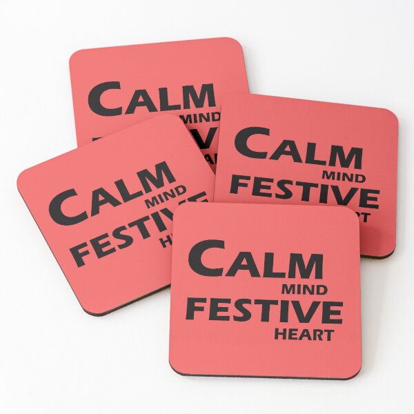 Item preview, Calm Mind, Festive Heart – Peaceful Holiday Vibes Quote Design designed and sold by ArtNestVerse.
