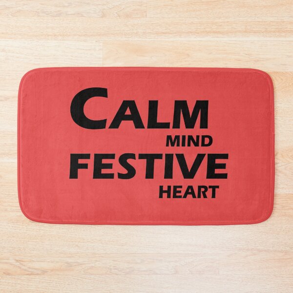 Item preview, Calm Mind, Festive Heart – Peaceful Holiday Vibes Quote Design designed and sold by ArtNestVerse.